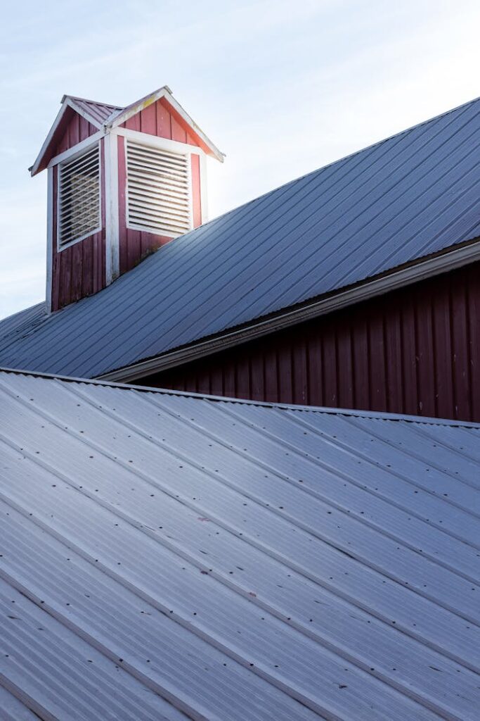 Close-up View of Roofings 